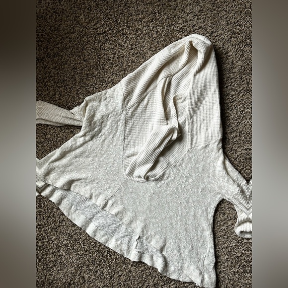 Anthropologie Saturday Sunday Almeria Hooded Cowl Top Cream Sweater - Picture 6 of 11